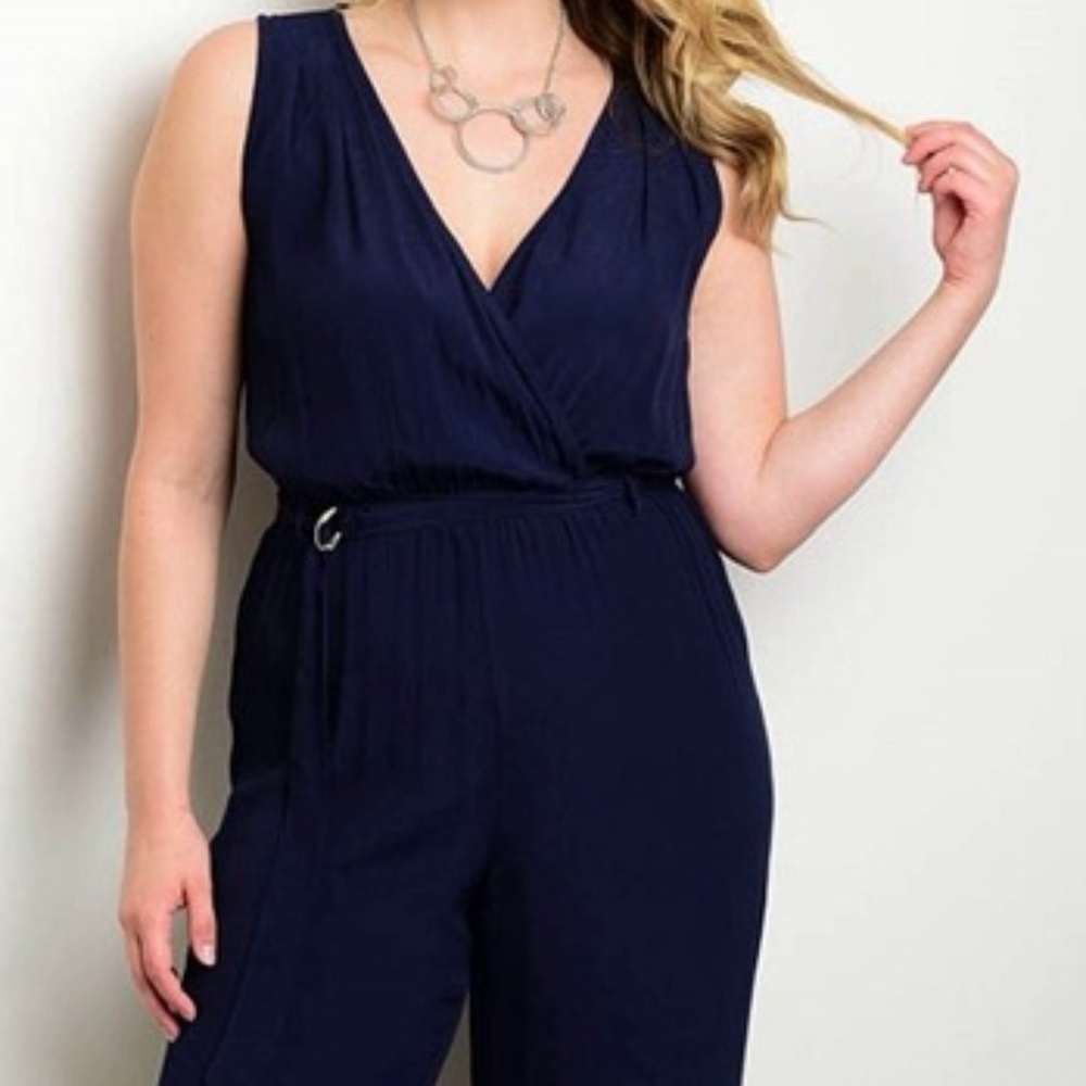 Stylist Navy Blue Jumpsuit - Plus size New !